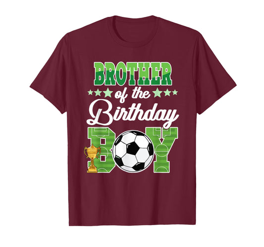 Soccer Brother Birthday Boy Party Soccer Family Matching T-Shirt