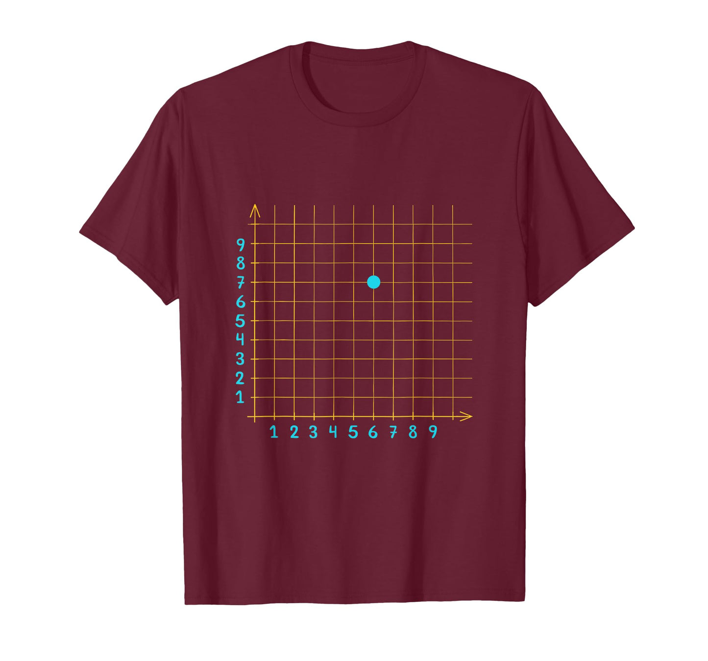Mathletics Coordinate (6,7) Funny Math Teacher 67 Math Lover T-Shirt