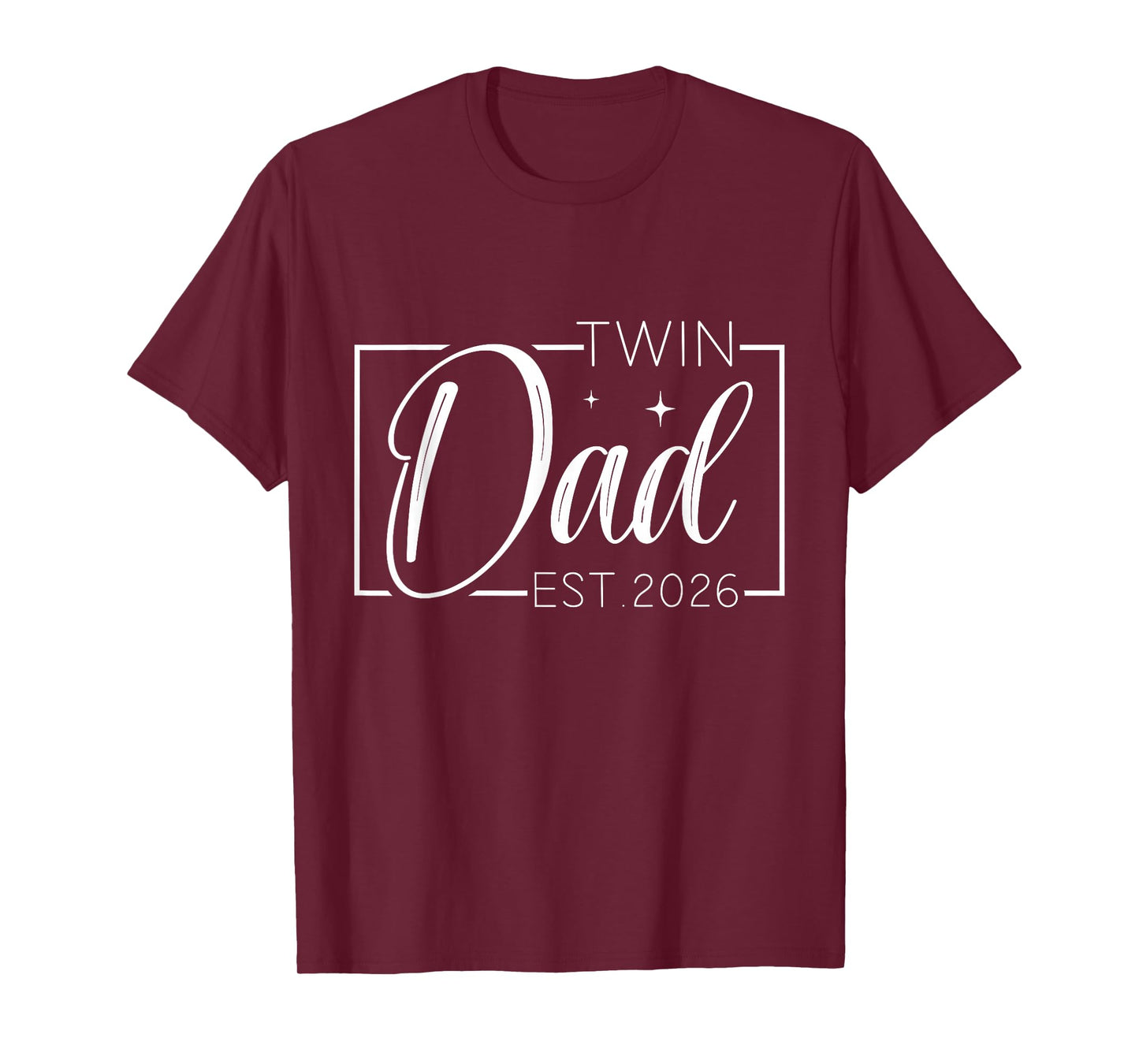 Twin Dad Father Mother of Twins est 2026 Father's Day T-Shirt