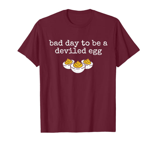 Funny Bad Day to Be a Deviled Egg Retro Thanksgiving Dinner T-Shirt