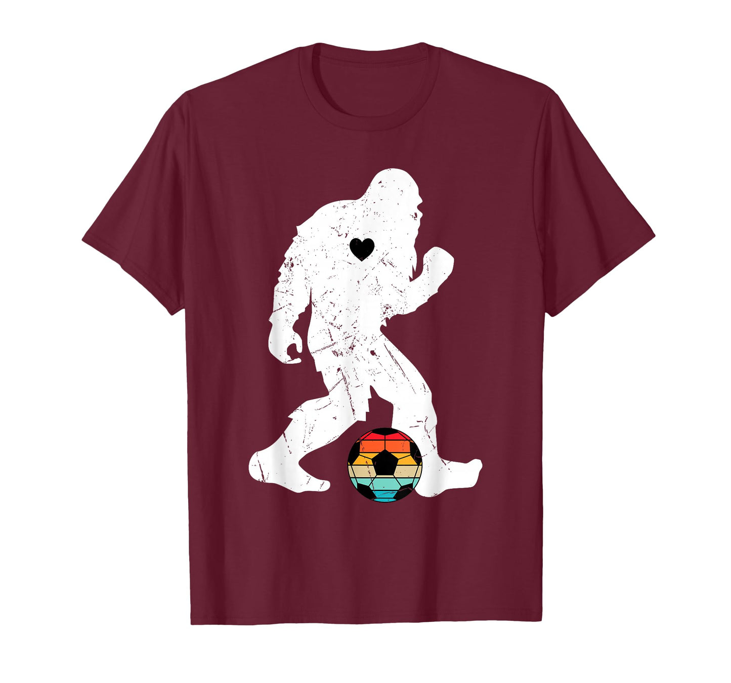 Bigfoot Playing Soccer for Player Fans Enthusiast Funny Gift T-Shirt