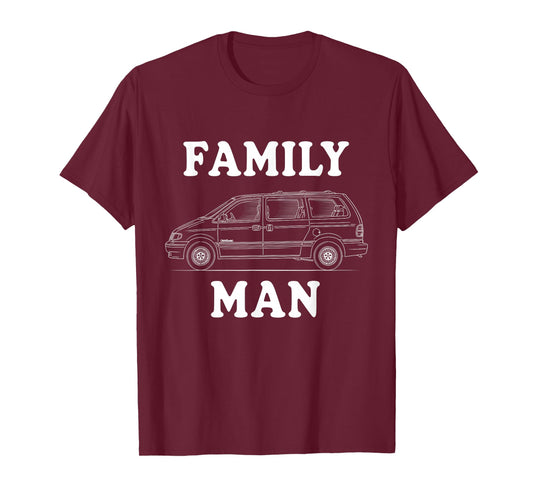 Family Man Minivan Humor for Proud Dad Life Fans Classic Fun T-Shirt