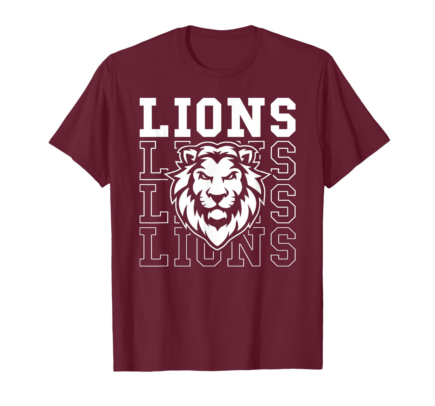 Lions School Spirit Fan Team Back to School T-Shirt