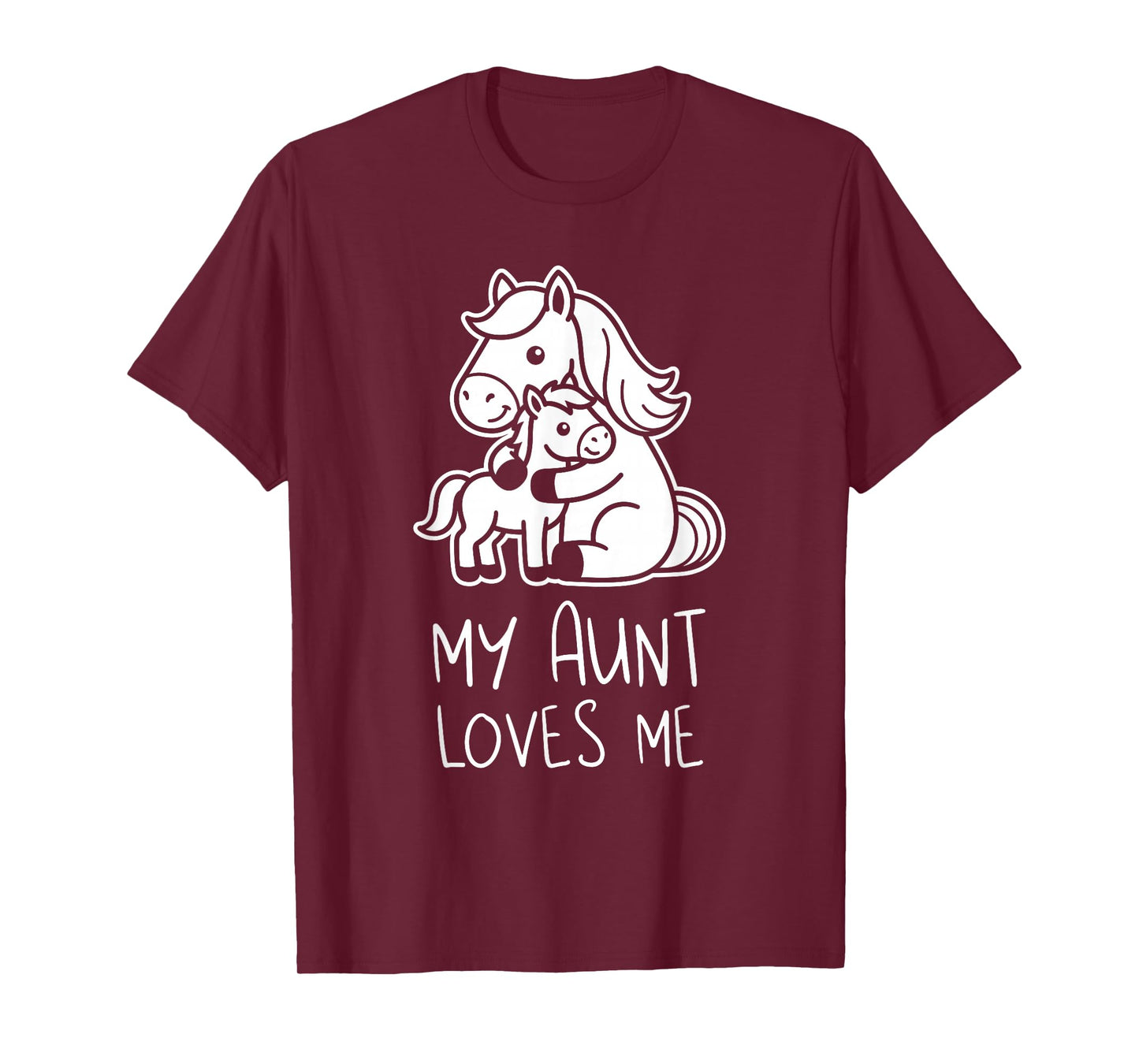 Cute Baby & Grandma My Aunt Loves Me Horse T-Shirt