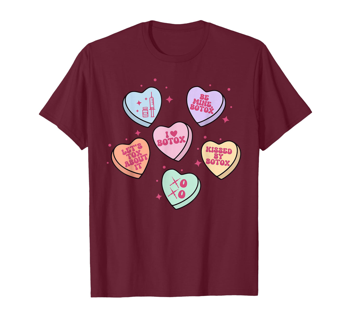 Heart Candy Botox Dealer Valentine Injector Dermatology Work T-Shirt