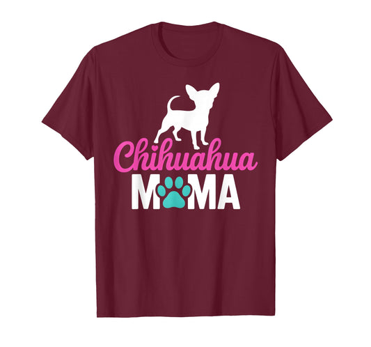 Chihuahua Mom Dog Lover Paw Women T-Shirt