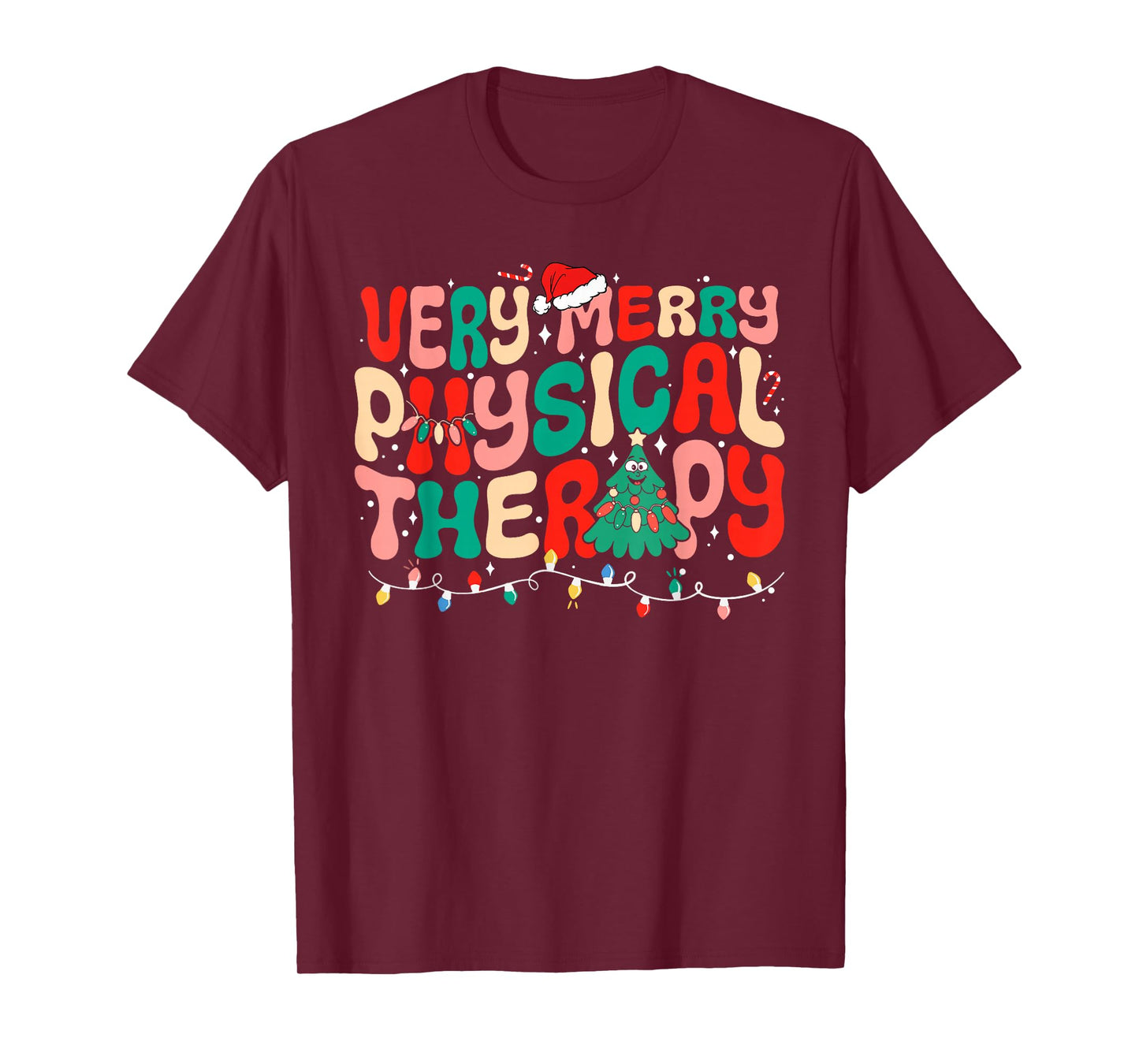 Very Merry Physical Therapy Christmas T-Shirt
