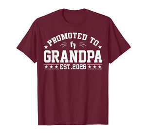 Promoted to Grandpa Est. 2026 Grandparents Grandpa 2026 T-Shirt