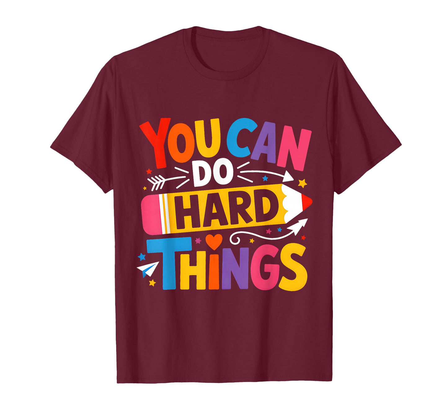 Test Day You Can Do Hard Things Teacher Kids Testing Day T-Shirt