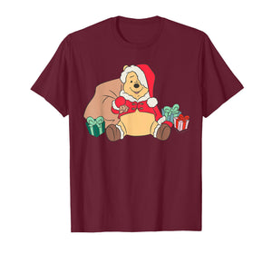 Disney Winnie The Pooh Santa Claus Holiday T-Shirt