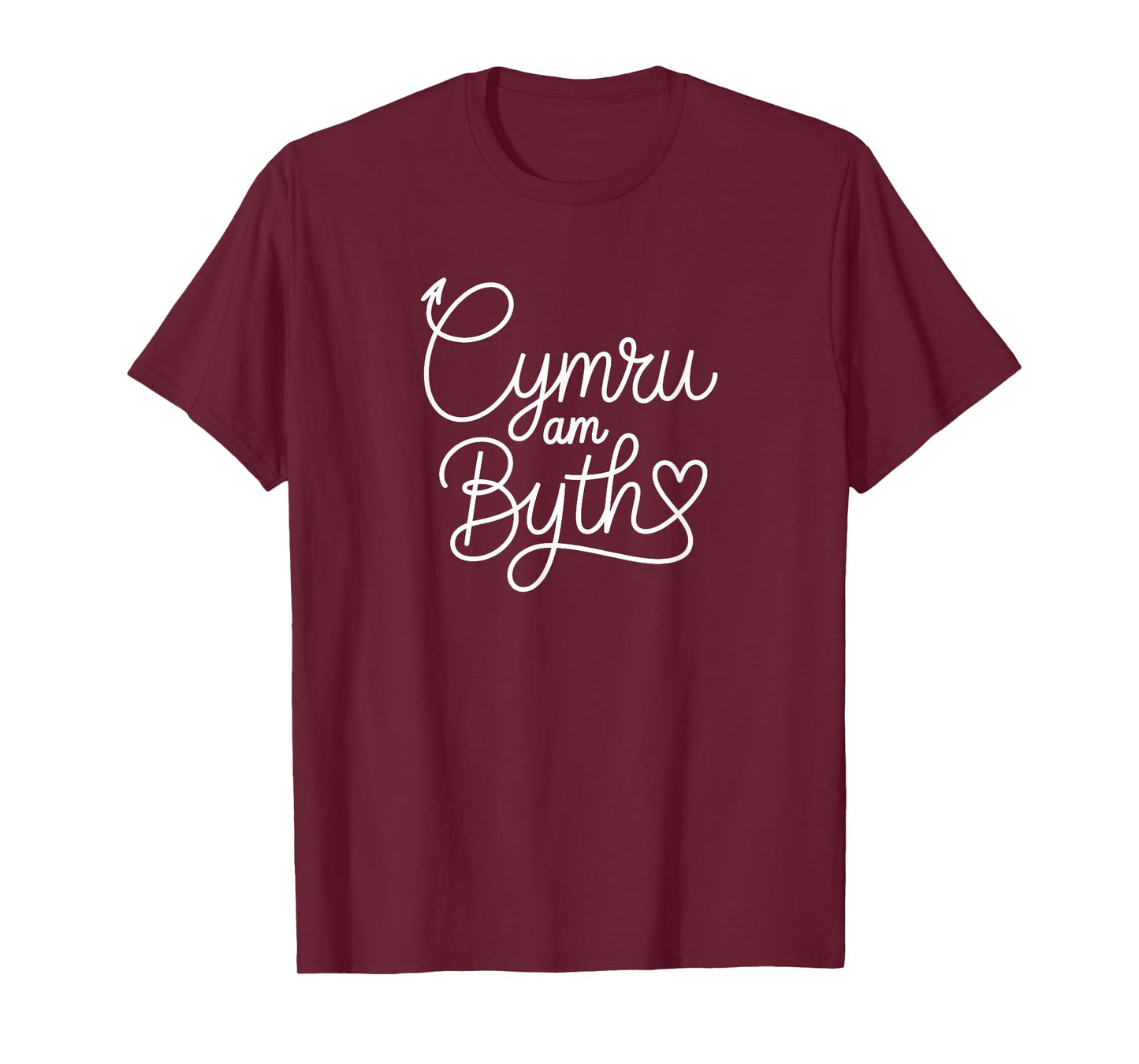 Wales is Forever - Welsh Patriotic Heart Line Art T-Shirt