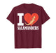 I Love Salamanders T-Shirt Heart Salamander T-Shirt