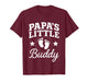 Kids Papa's Little Buddy Fathers Day for Kids Boy Girl Toddler T-Shirt