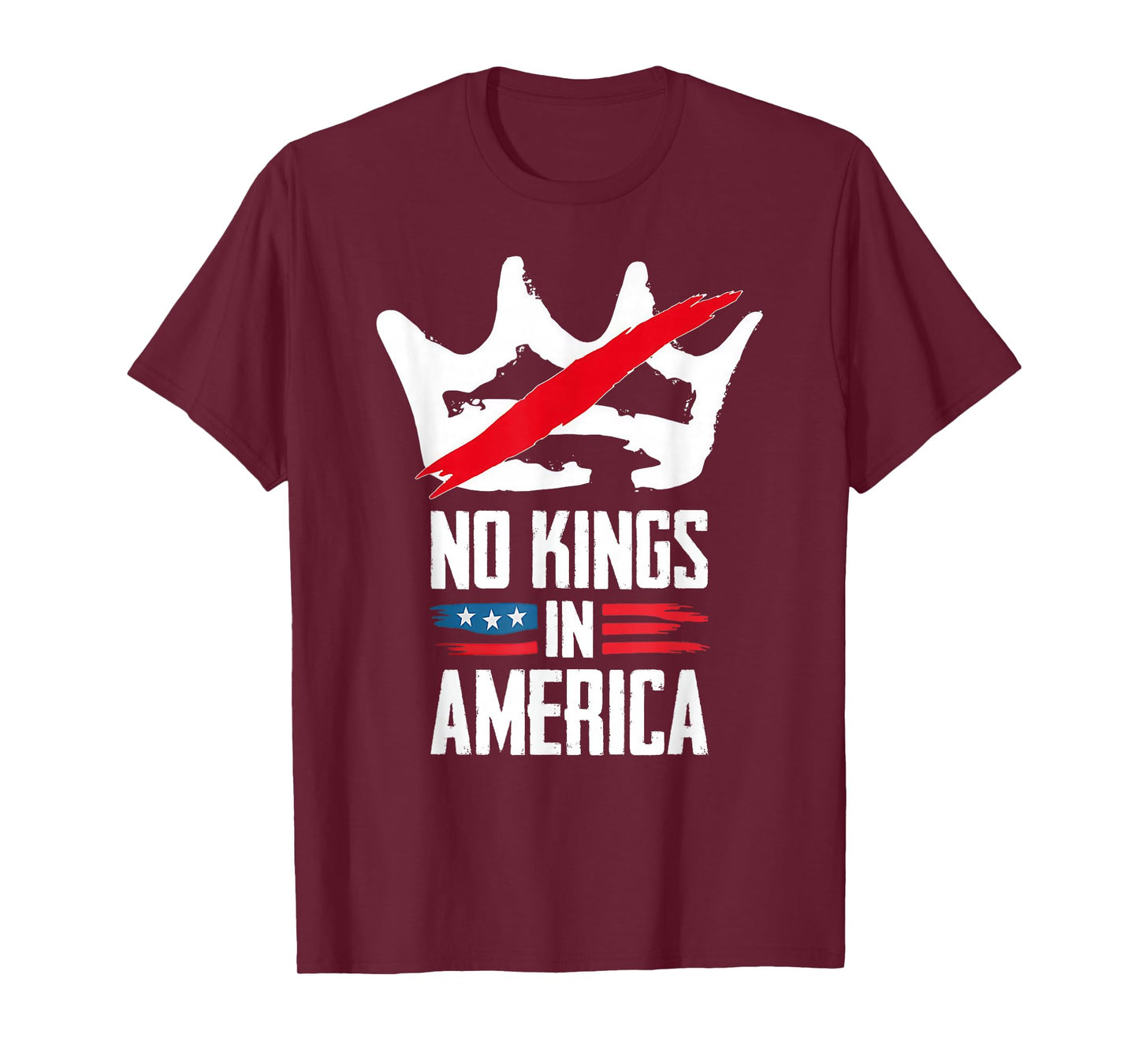 No Kings in America - No Kings Protest Men Women T-Shirt