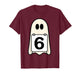 Spooky Number 6 Matching Halloween Costume Group Meme Ghost T-Shirt