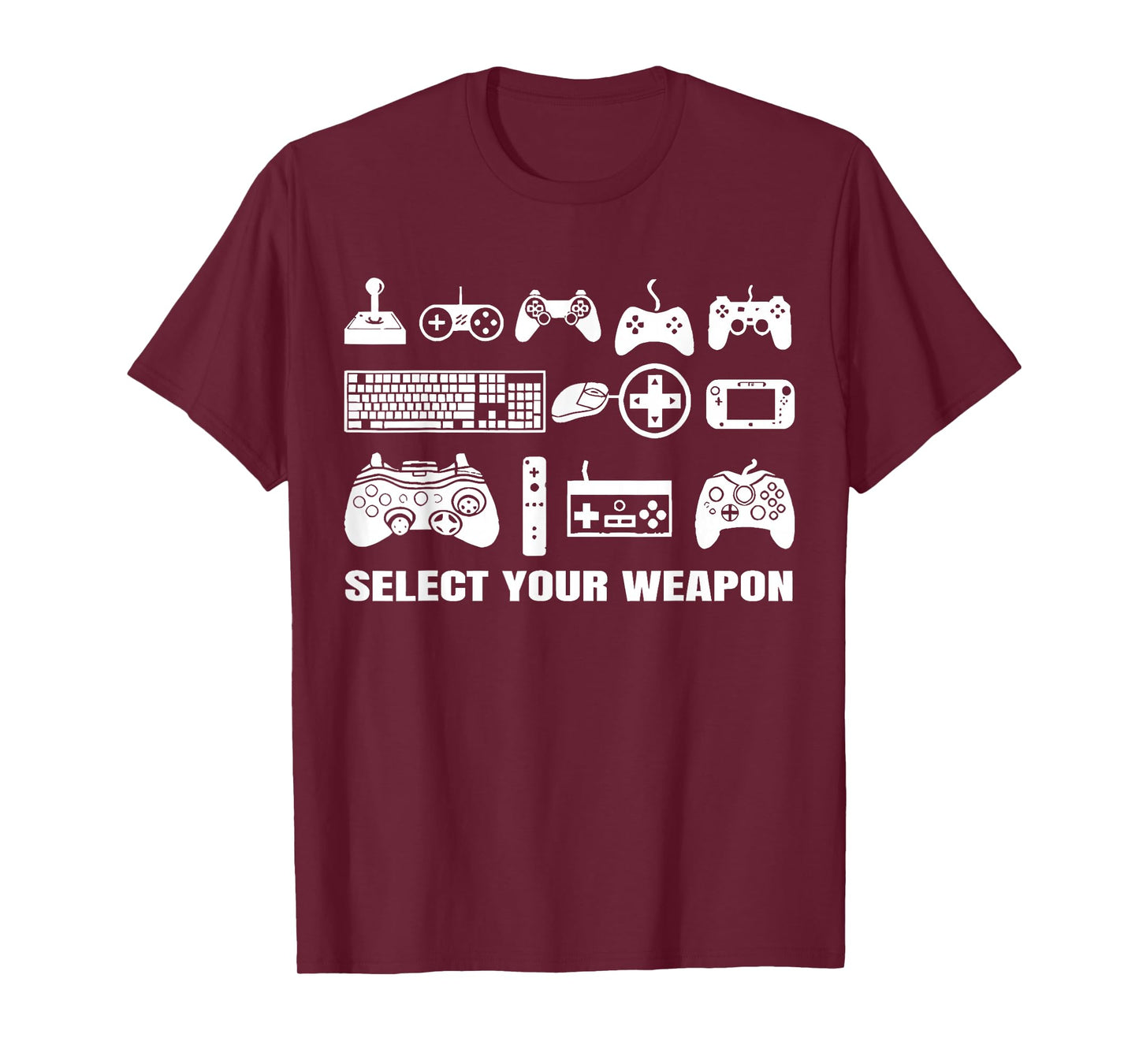 Select Your Weapon Funny Gaming Video Games Controller T-Shirt