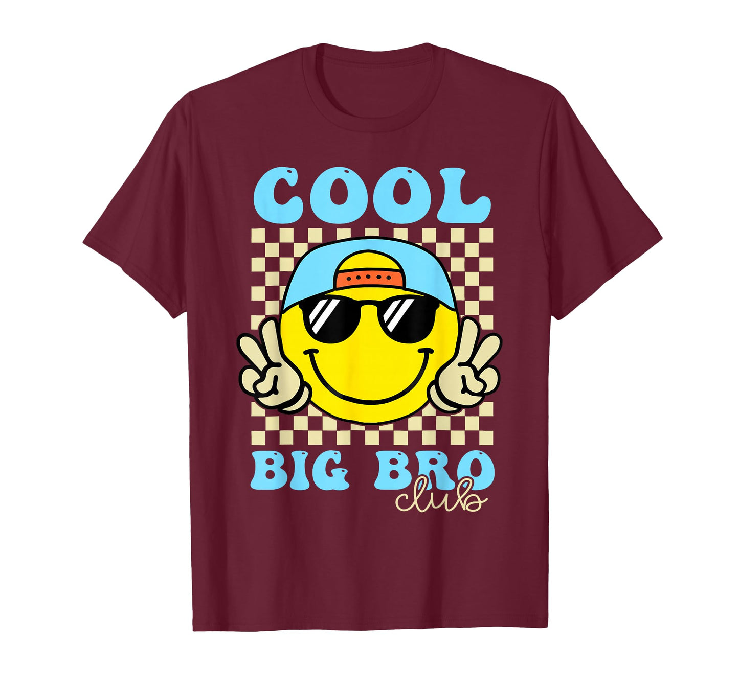 Groovy Cool Big Bro Club Retro Big Brother Family Matching T-Shirt
