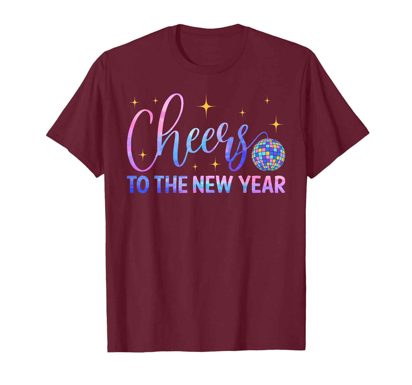 Cheers to The New Year 2026 Disco Ball New Years Eve Party T-Shirt