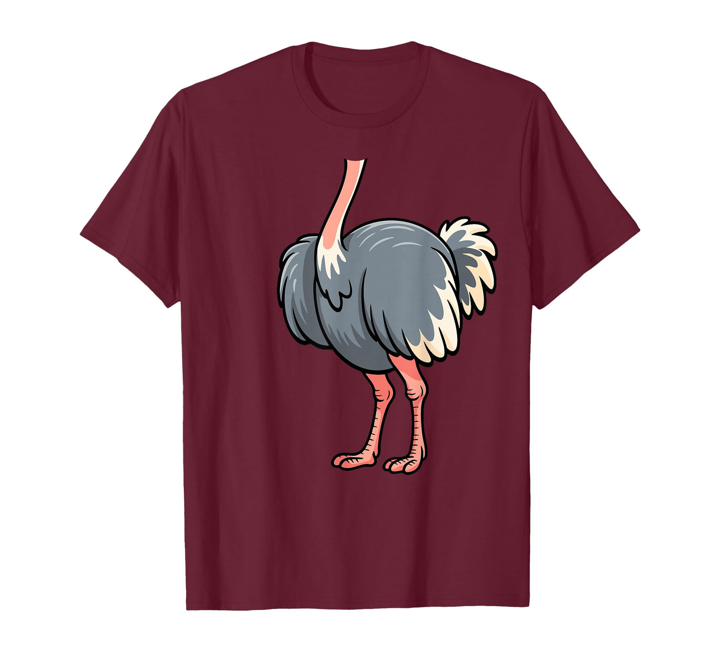Ostrich Shirt Adult Men Women Kids Body Ostrich Costume T-Shirt