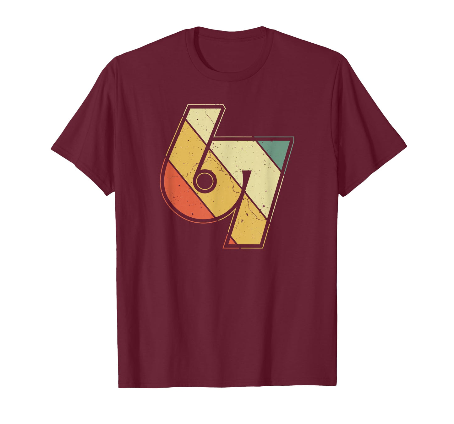 Vintage 6 7 Meme Six Seven Logo Namaste Funny Halloween T-Shirt