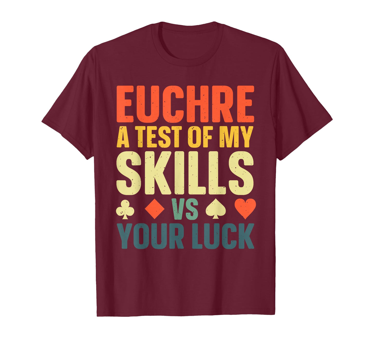 Funny Euchre Art for Men Women Euchre Partner Euchre Player T-Shirt