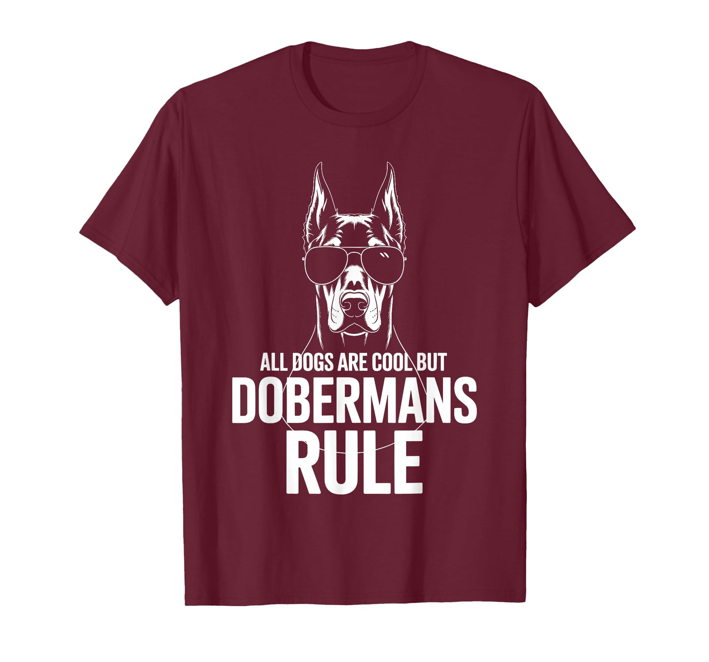 Funny Doberman Art for Men Women Kids Doberman Pinscher T-Shirt