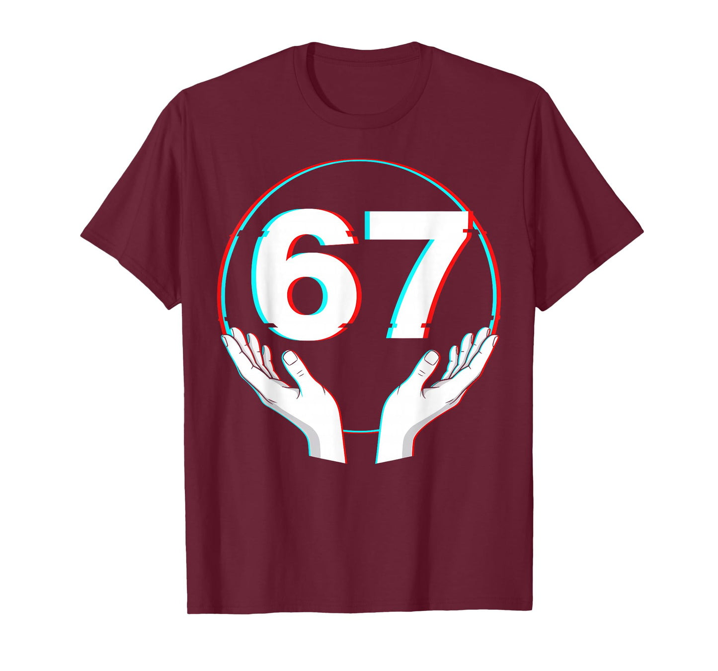 Funny Hands 67 Meme Six Seven Gen Alpha Slang T-Shirt