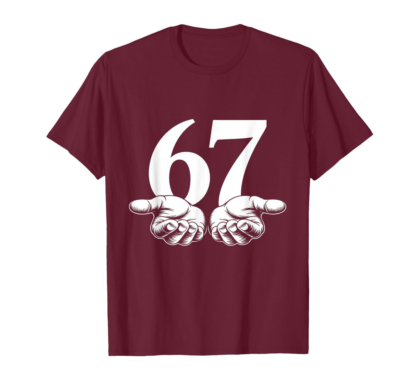 Funny Six Seven 6 7 Meme Gen Alpha Slang T-Shirt