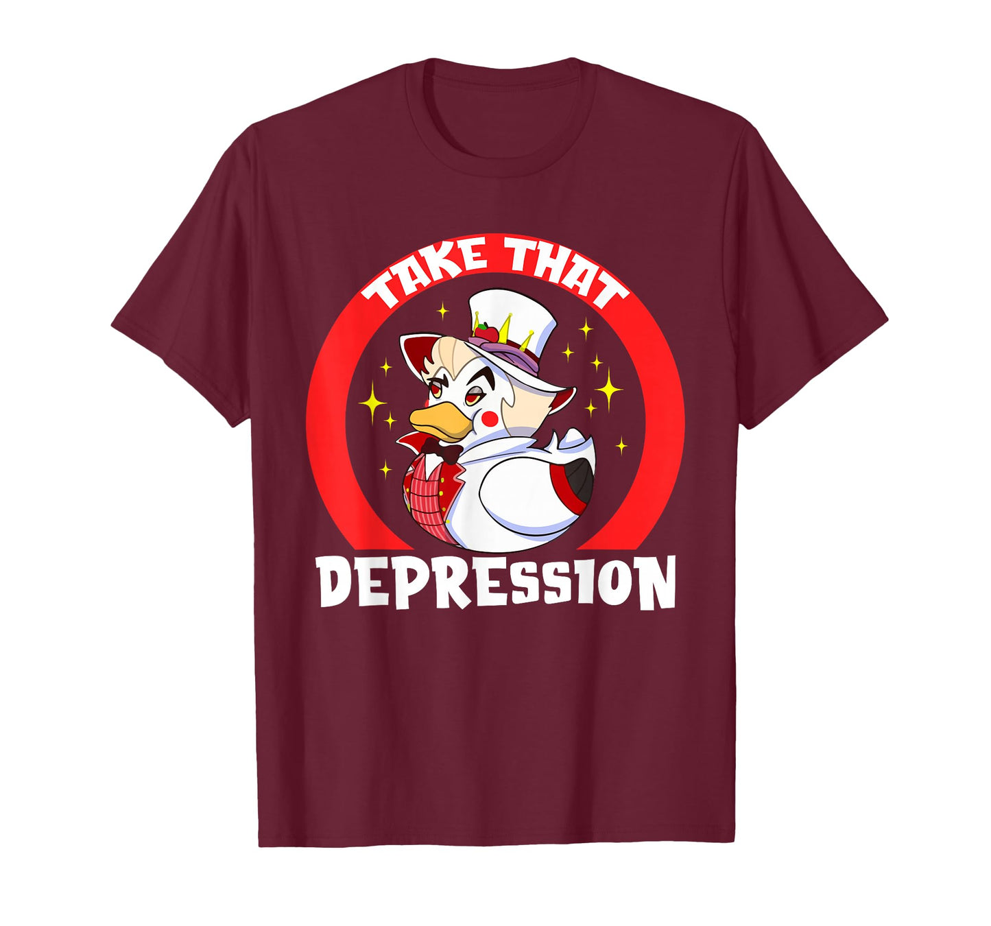 Take That Depression Funny Rubber Duck T-Shirt