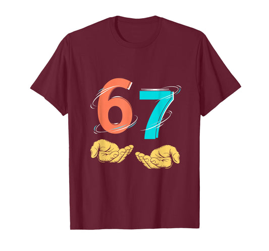 Six Seven 6-7 Meme Funny Height Joke Tee T-Shirt
