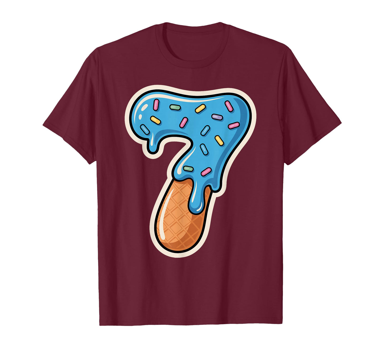 67 Halloween Costume Duo Matching Number 6 and 7 Ice Cream T-Shirt