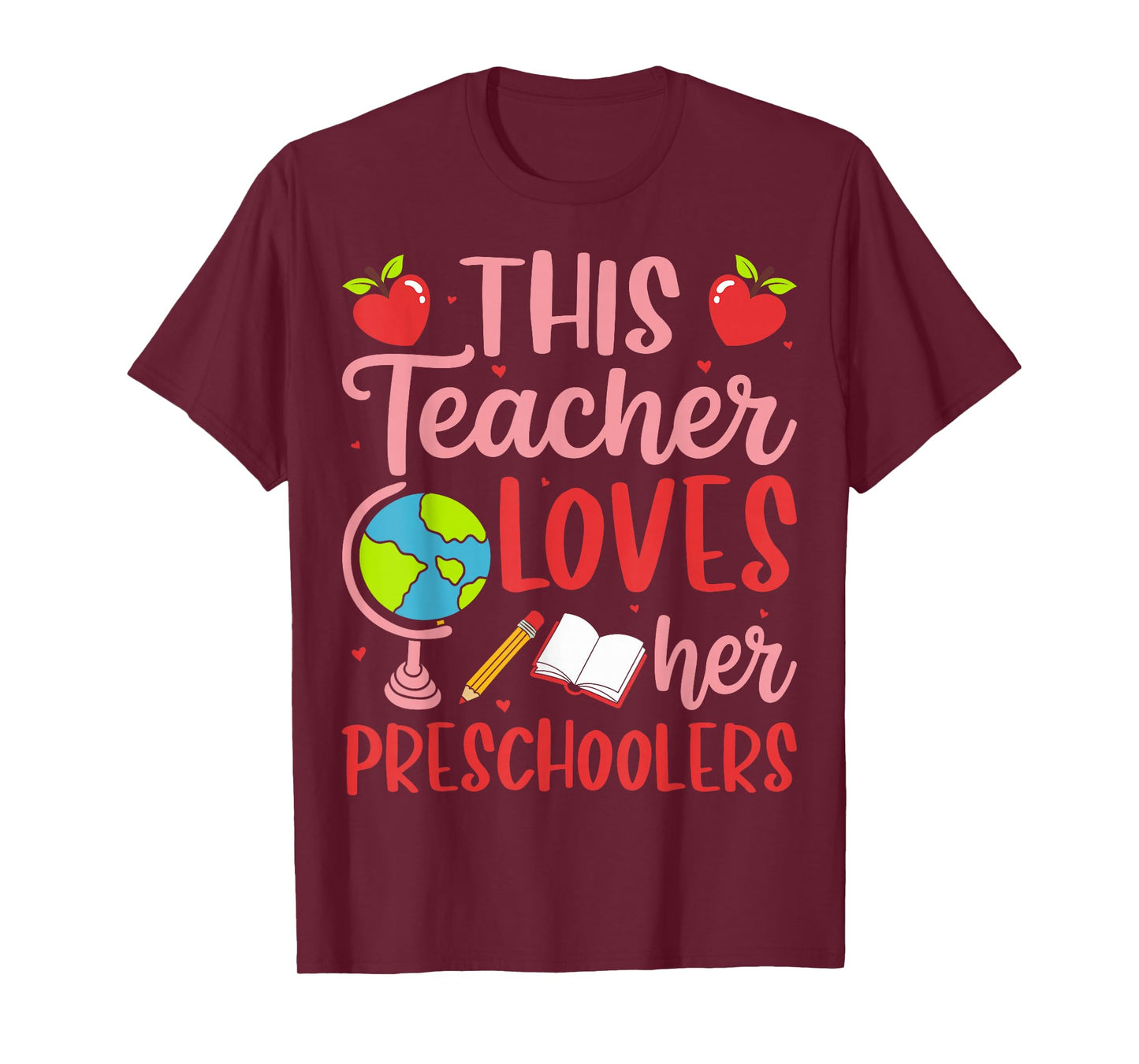 This Teacher Loves Her Preschoolers Valentine’s Day T-Shirt