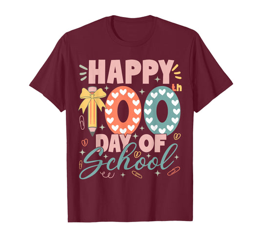 Happy 100th Day of School Teacher Student 100 Days of School T-Shirt