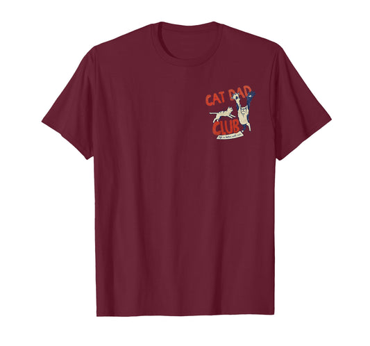 (2 Side) Cat Dad Club Life is Better with Cats Fathers Day T-Shirt
