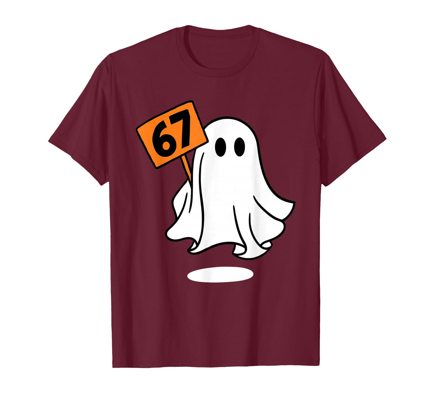 67 Meme Humor 6-7 Funny SixSeven Ghost Halloween T-Shirt