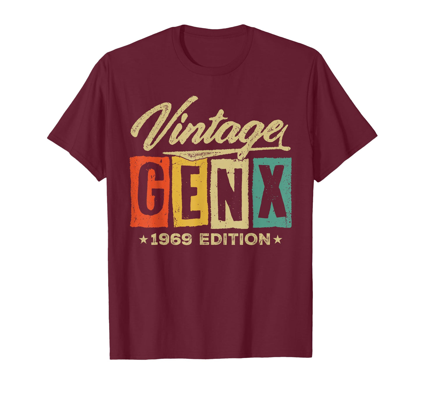 Retro Vintage Gen X 1969 Edition 57 Years Old 57th Birthday T-Shirt