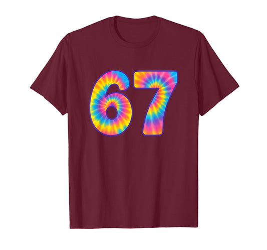 67 Meme Tie Dye Retro Six Seven T-Shirt