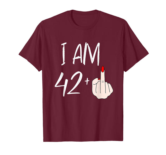 I Am 42 Plus 1 Funny for A 42nd Birthday for Women T-Shirt