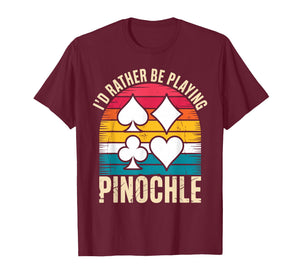 Best Pinochle Art for Men Women Kids Playing Cards Pinochle T-Shirt
