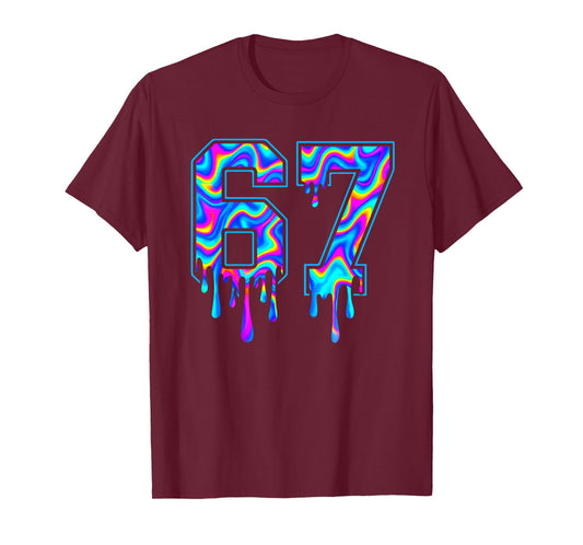 Swirl Six Seven Drip 6 7 Meme Gen Alpha Slang T-Shirt