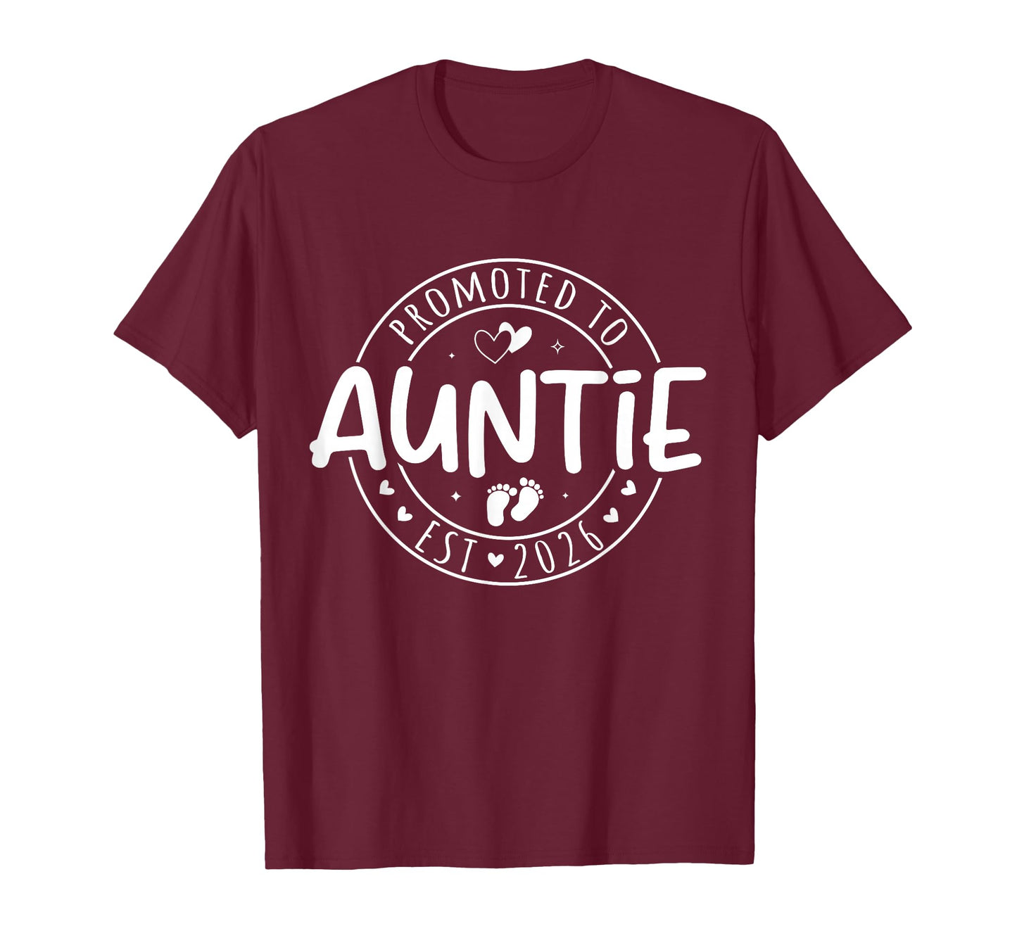 Promoted to Auntie est 2026 Soon to Be Aunt Funny New Aunt T-Shirt