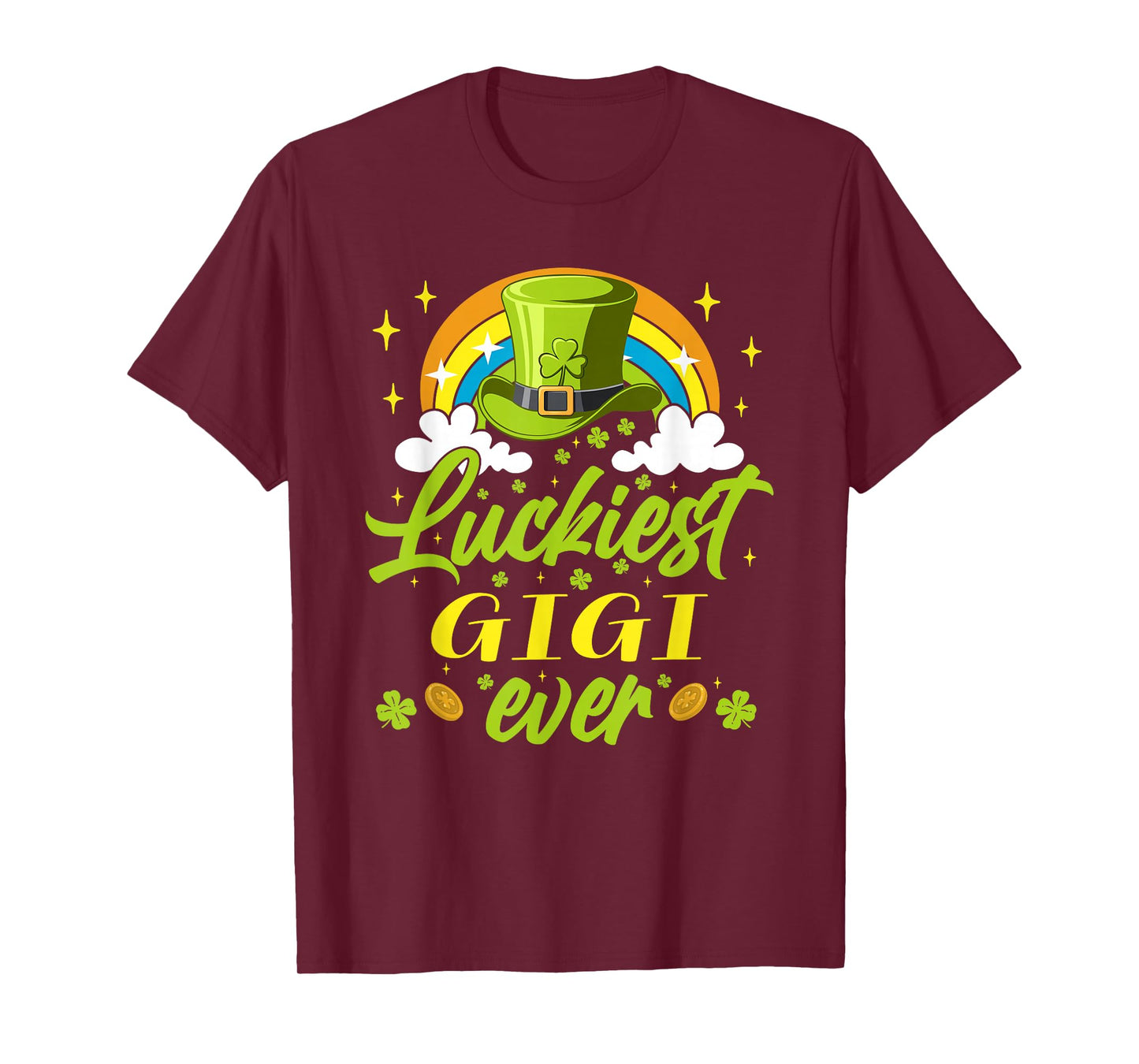 Luckiest Gigi Ever Shamrocks Lucky St Patrick's Day T-Shirt