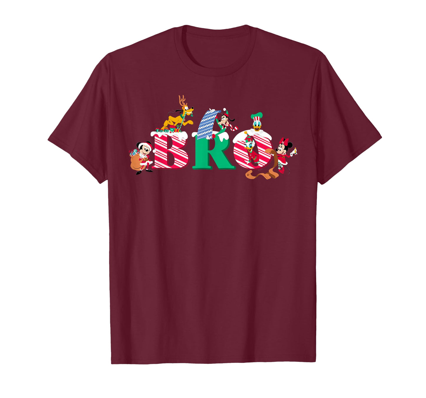 Disney Bro Candy Cane Holiday Christmas Family Trip Gift T-Shirt