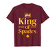 Cool King of Spades Art for Men Dad Card Game Spades Player T-Shirt