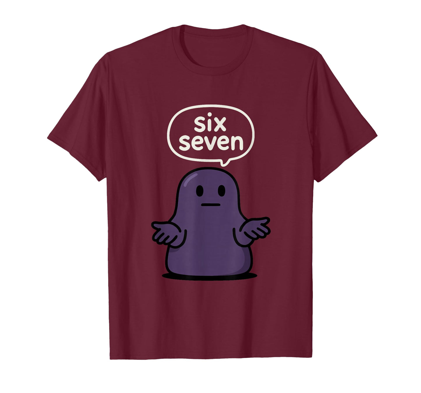67 Six Seven 6-7 Midnight Blob Slime - Kid Brainrot Meme T-Shirt