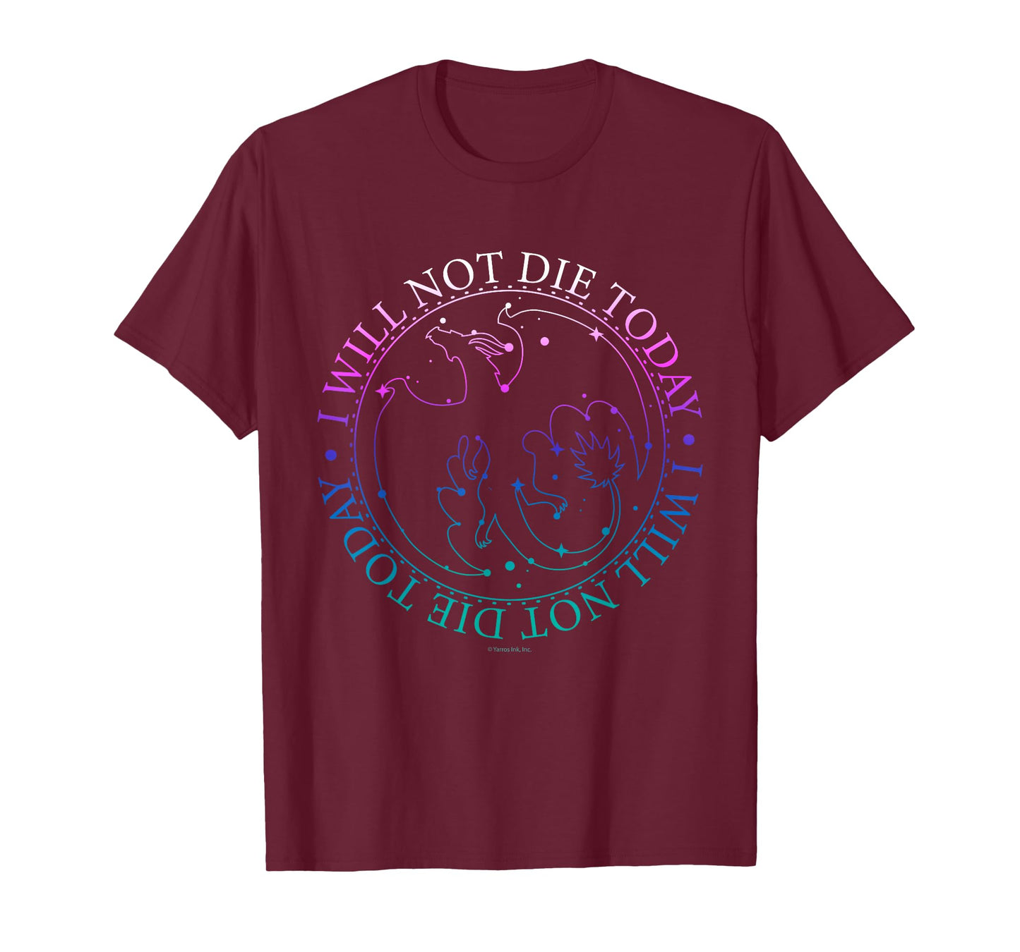 Fourth Wing I Will Not Die Today Star Gradient T-Shirt