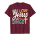 Bingo Player Jesus Faith Christian I Love Jesus and Bingo T-Shirt