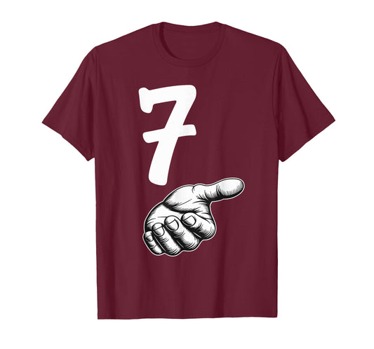 Number 7 Matching Duo 67 Meme Gen Alpha Slang Halloween T-Shirt