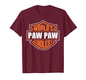 Retro World's Coolest Paw Paw Matching Family Reunion Outfit T-Shirt