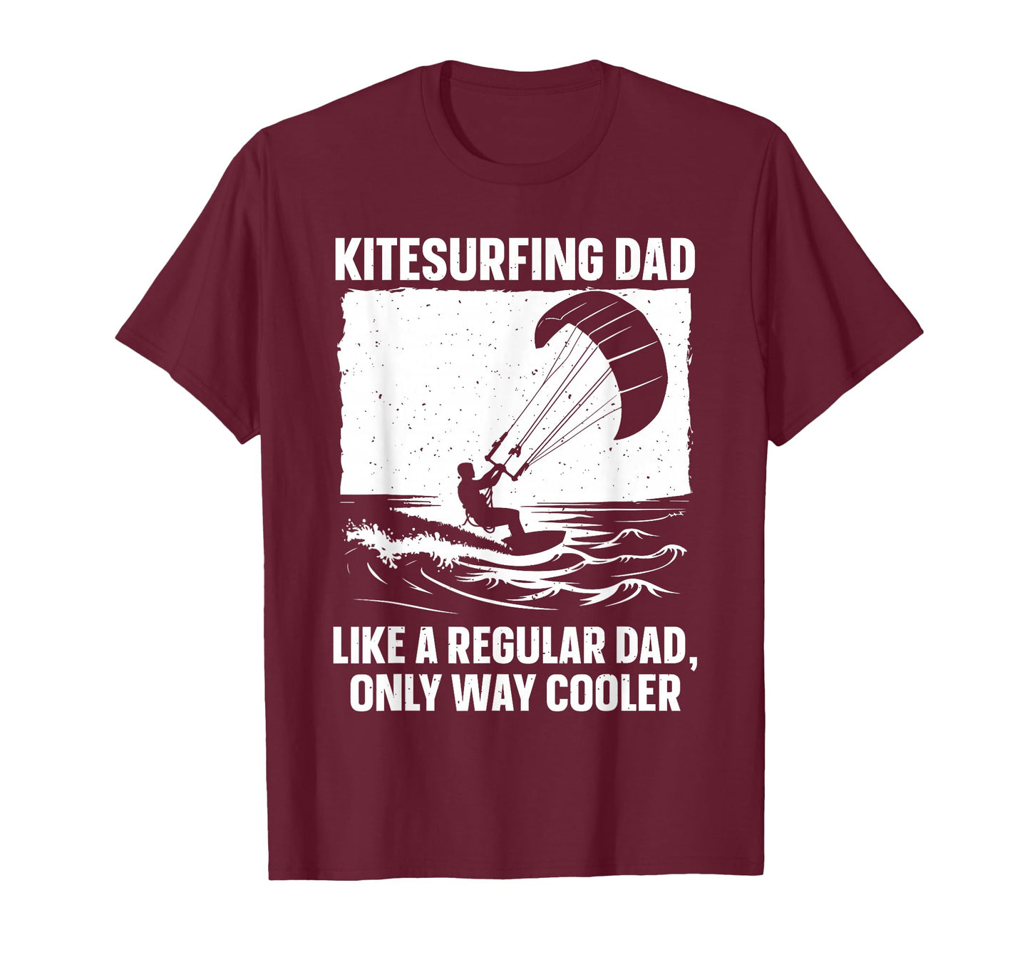Cool Kitesurfing Art for Dad Men Kiteboarding Kite Surfing T-Shirt